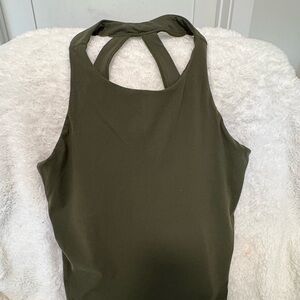 Athleta Dark Green Halter Top